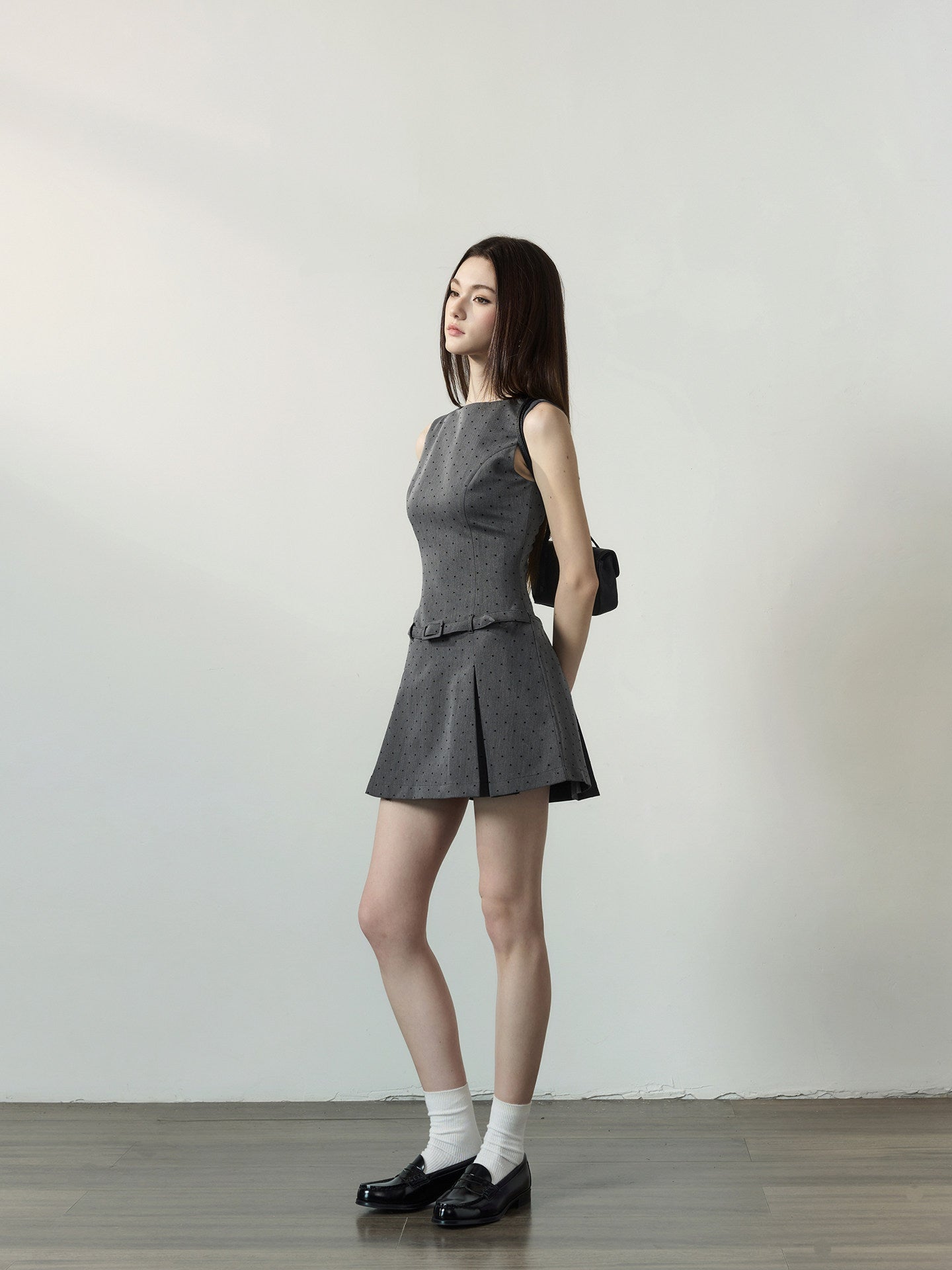 Polka Dot Vest Dress
