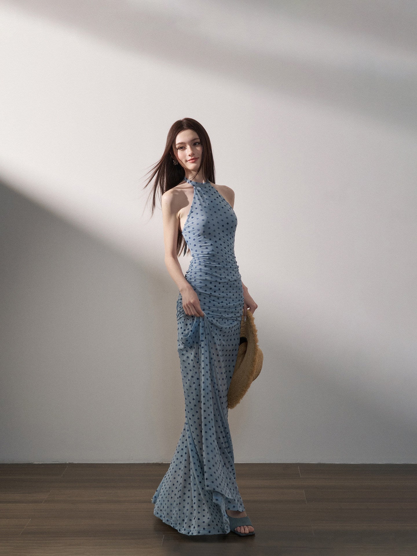Polka Dot Backless Dress