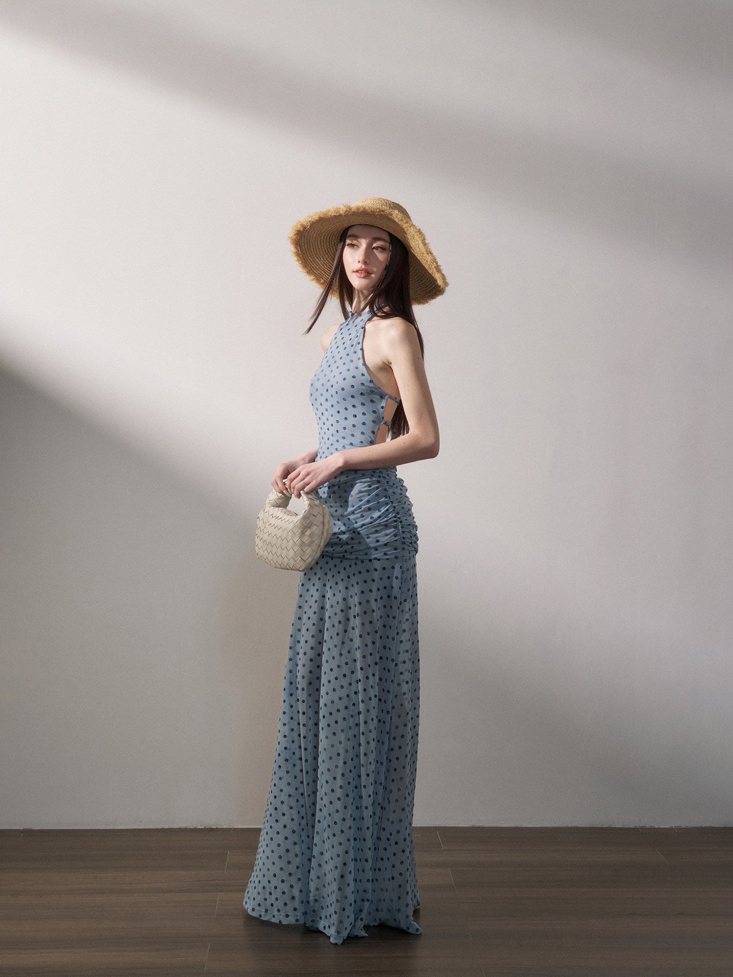 Polka Dot Backless Dress
