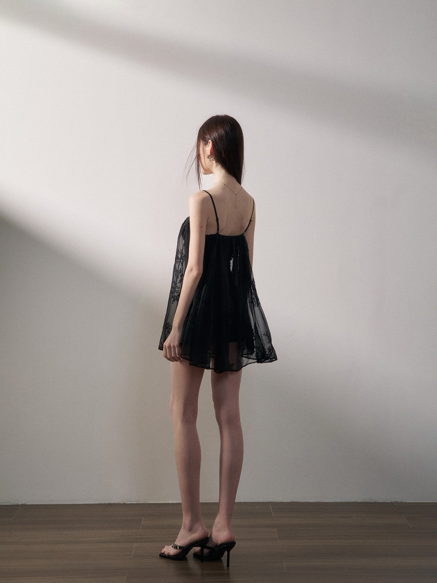 Sheer Chiffon A-Line Cami