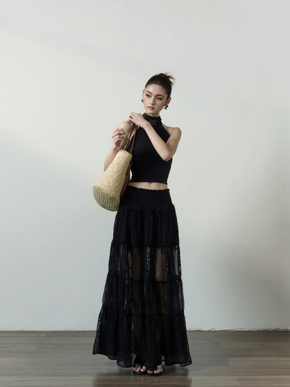 Halter Neck Bow Top