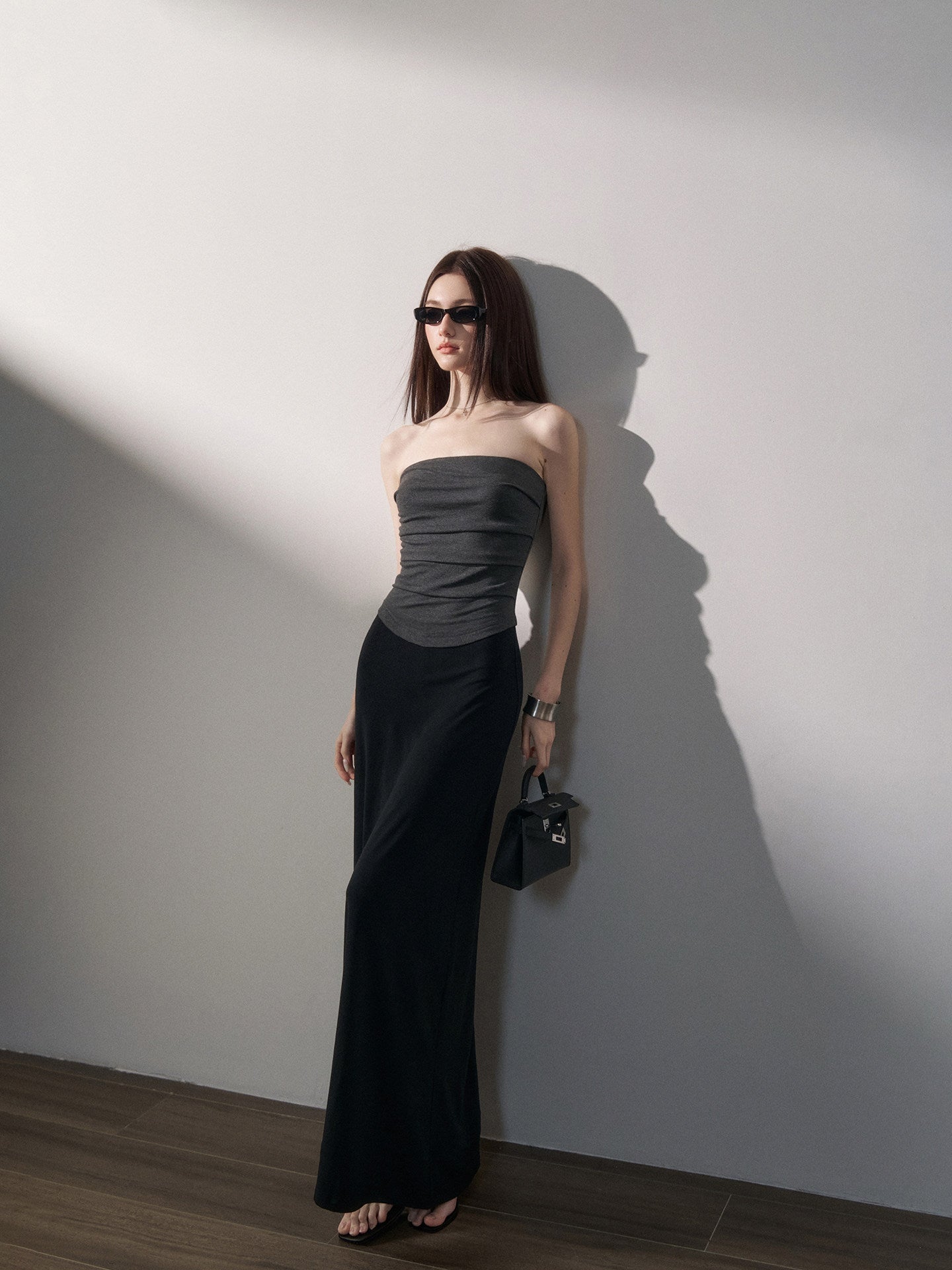 Color-Block Knit Midi Dress
