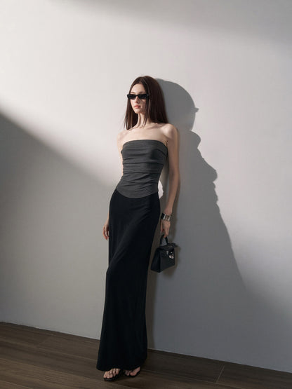Color-Block Knit Midi Dress