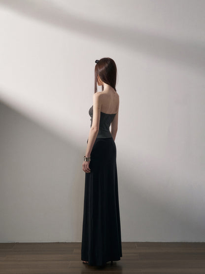 Color-Block Knit Midi Dress