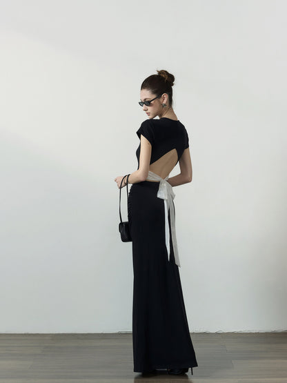 Keyhole Backless Dress