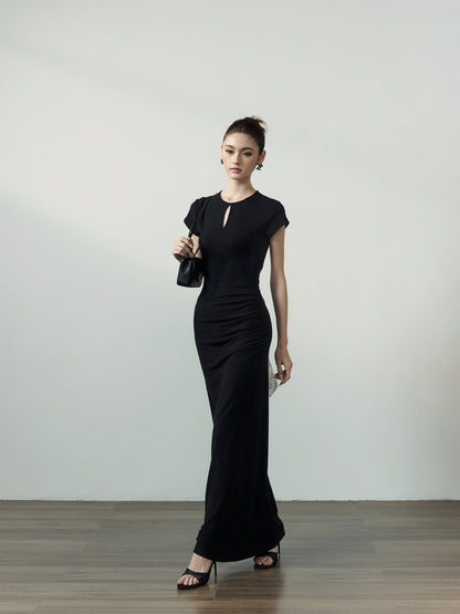 Keyhole Backless Dress