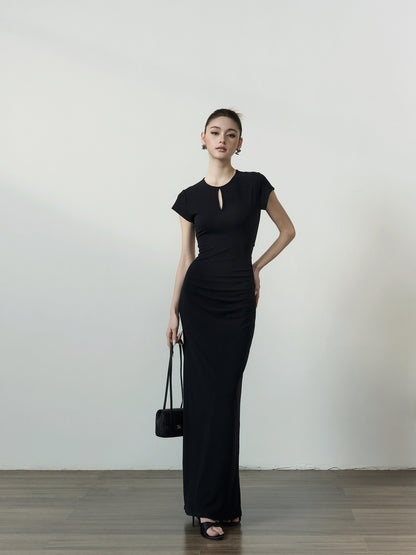 Keyhole Backless Dress