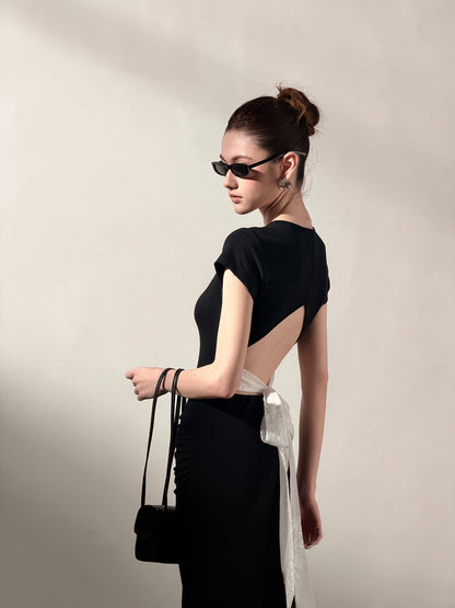 Keyhole Backless Dress