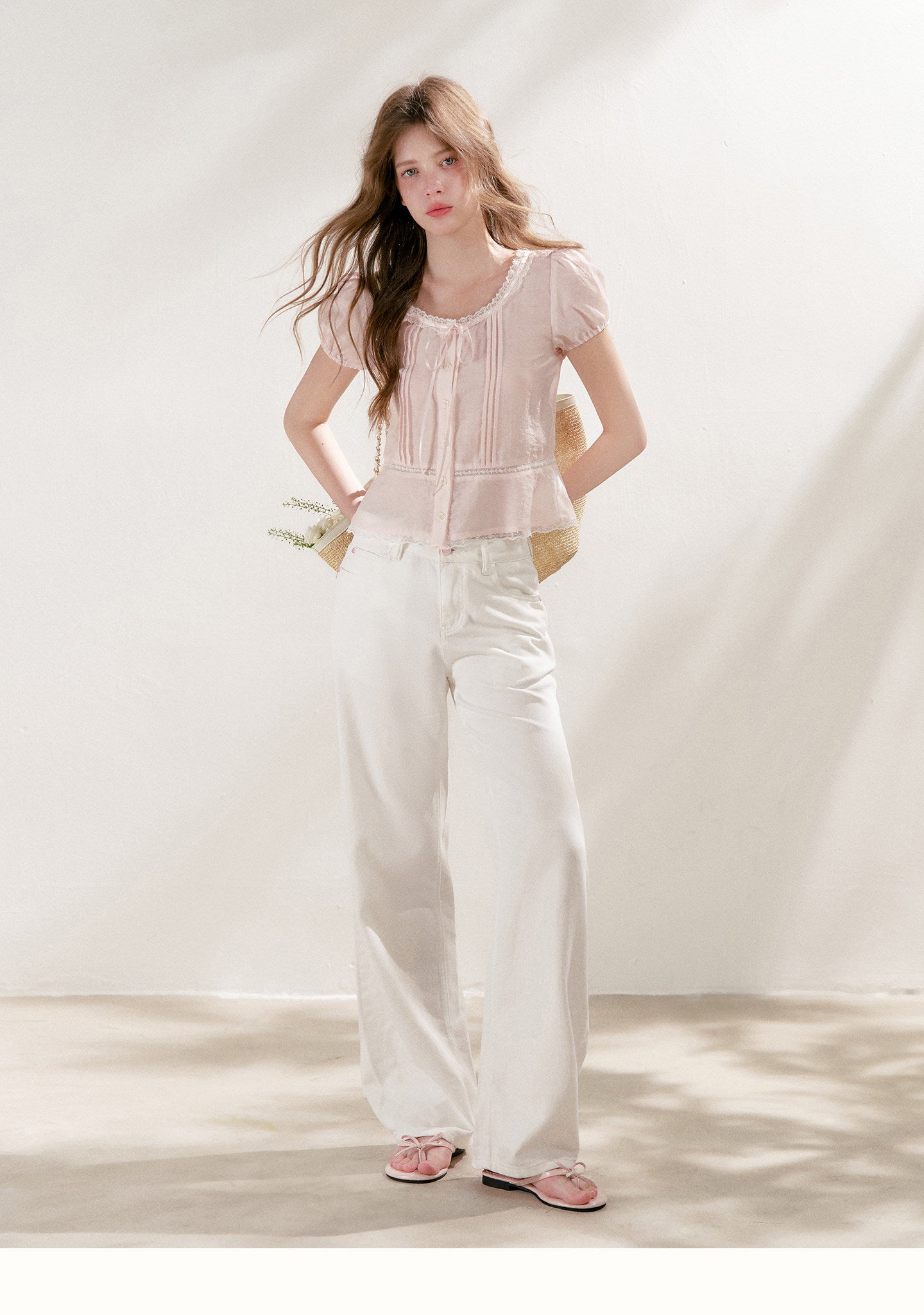 Lyocell Cotton Straight Jeans
