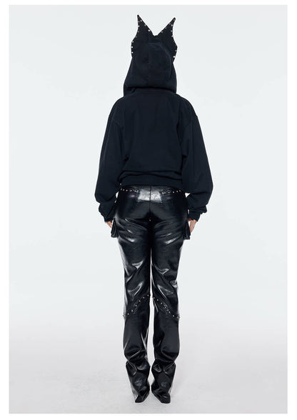 Devil Ear Zip Hoodie