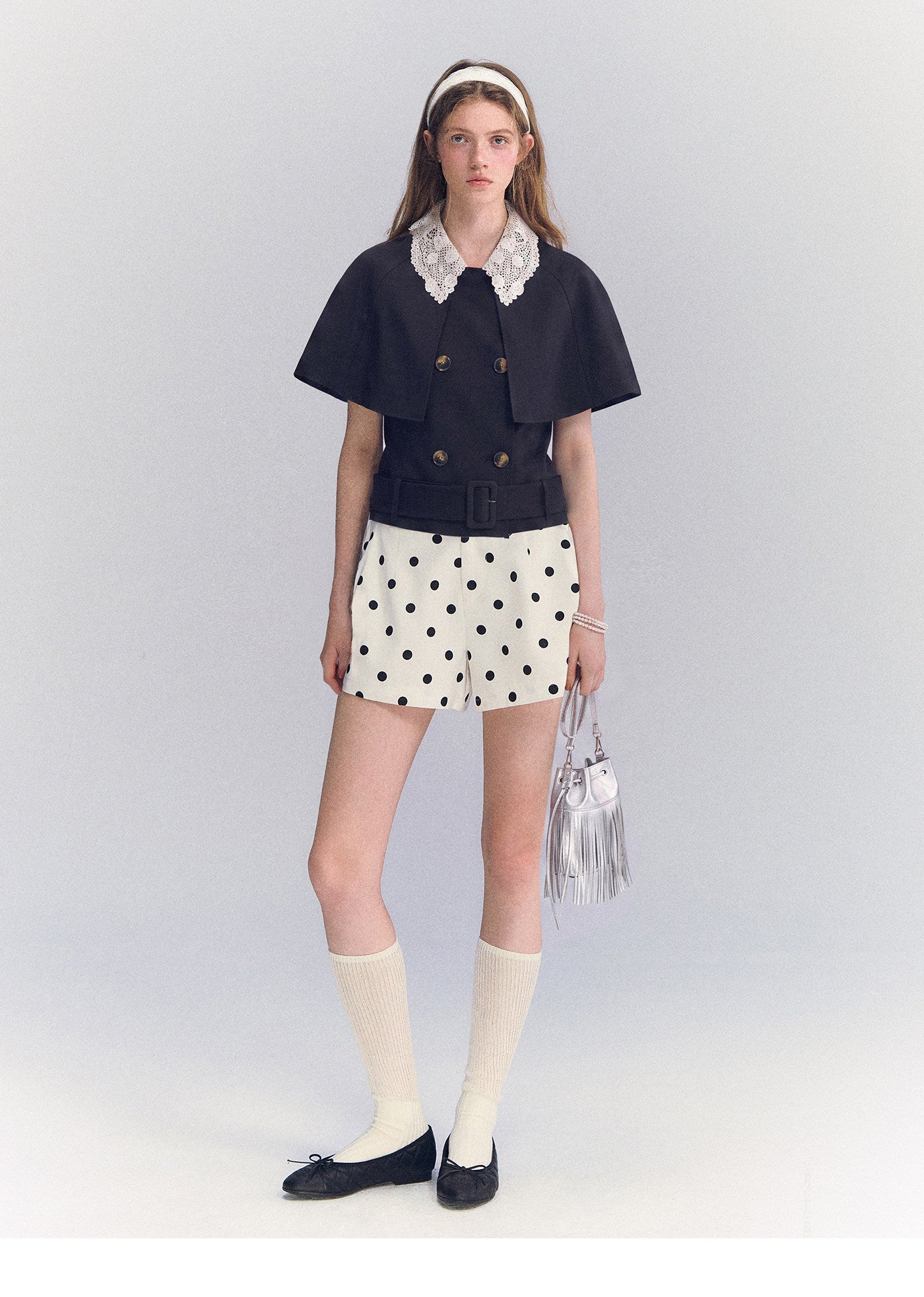 Detachable Lace Collar Cape