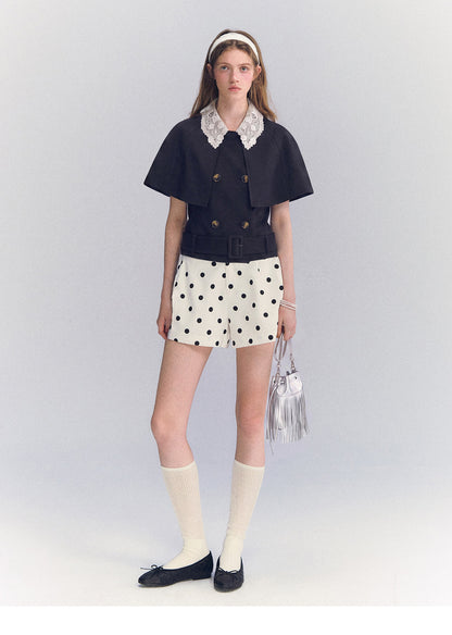 Detachable Lace Collar Cape