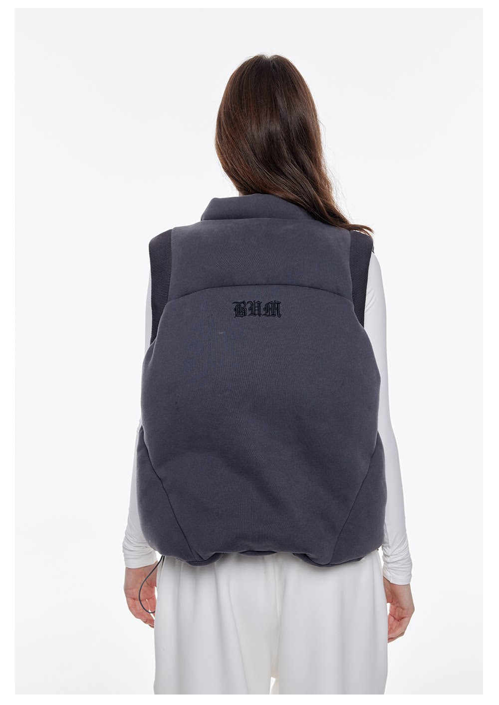 Fur Trim Hooded Vest