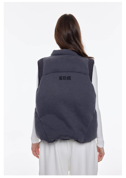 Fur Trim Hooded Vest