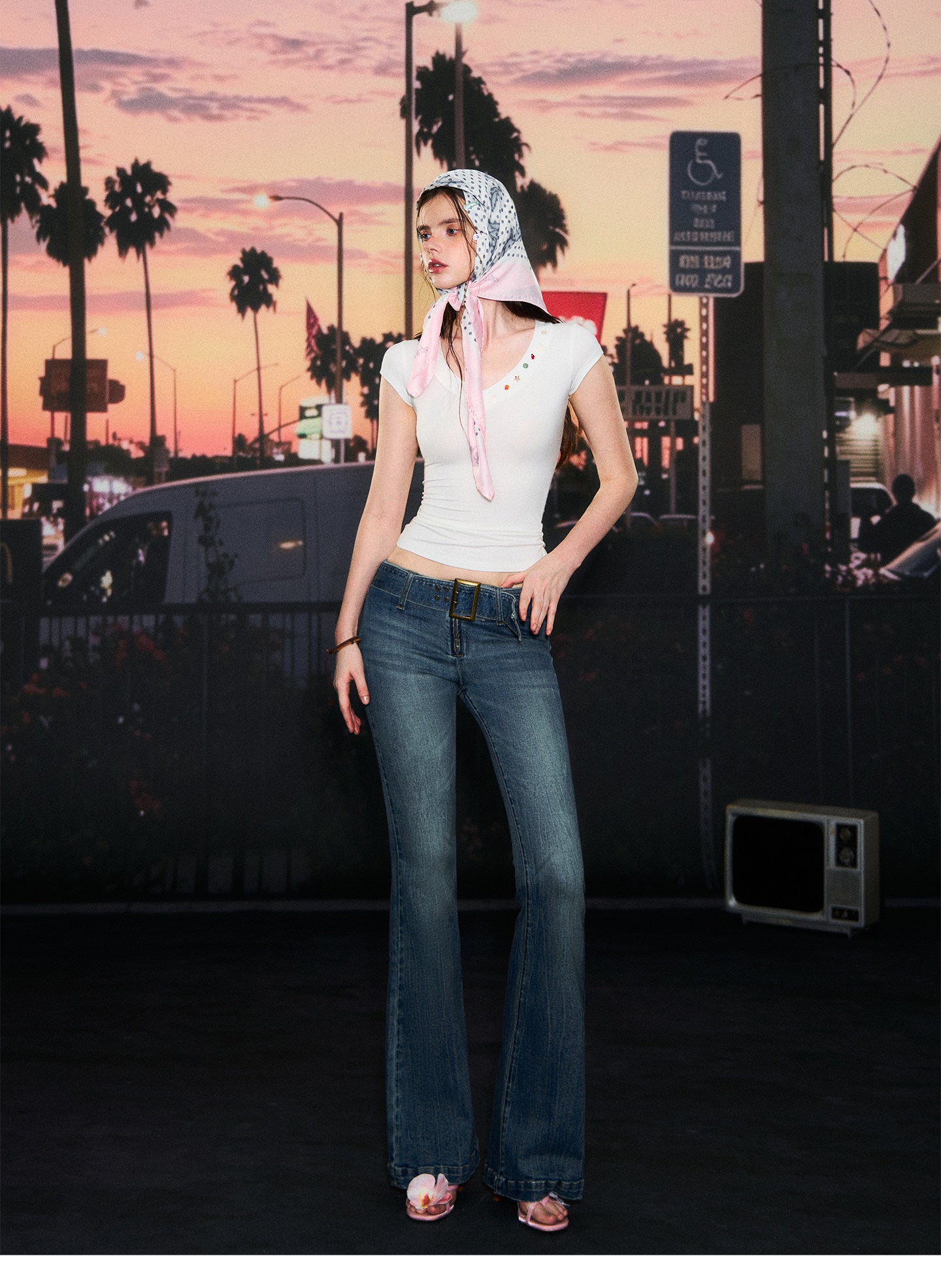 Deep V-Neck T-Shirt