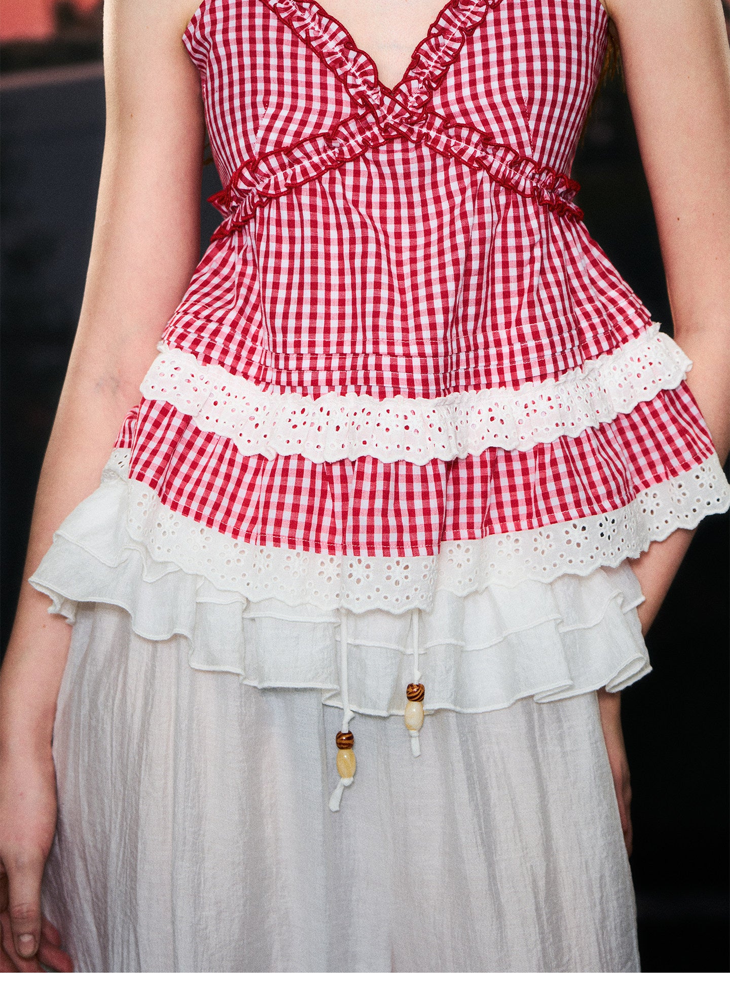 Eyelet Tie Cami Top