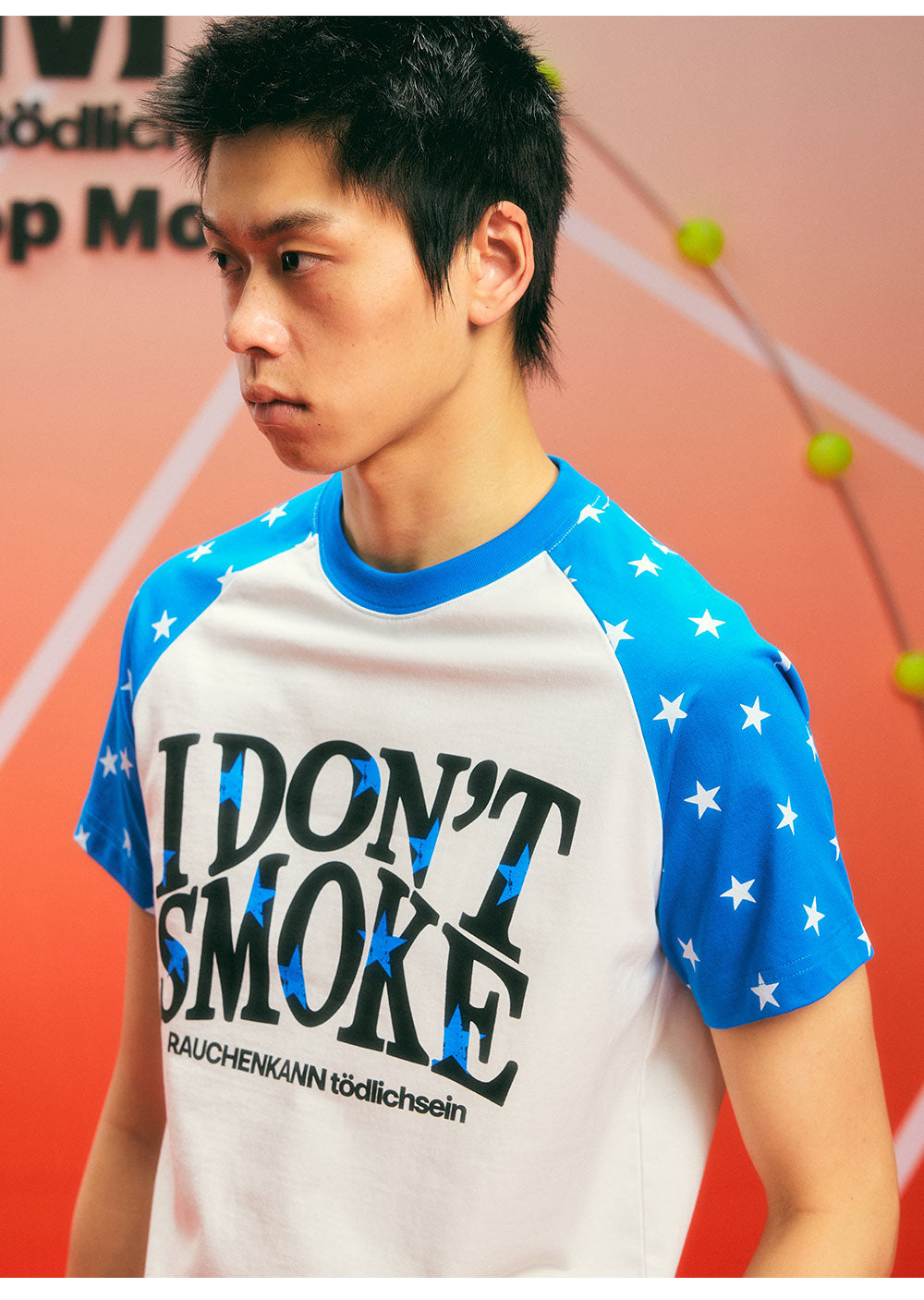Cotton Star Print T-Shirt