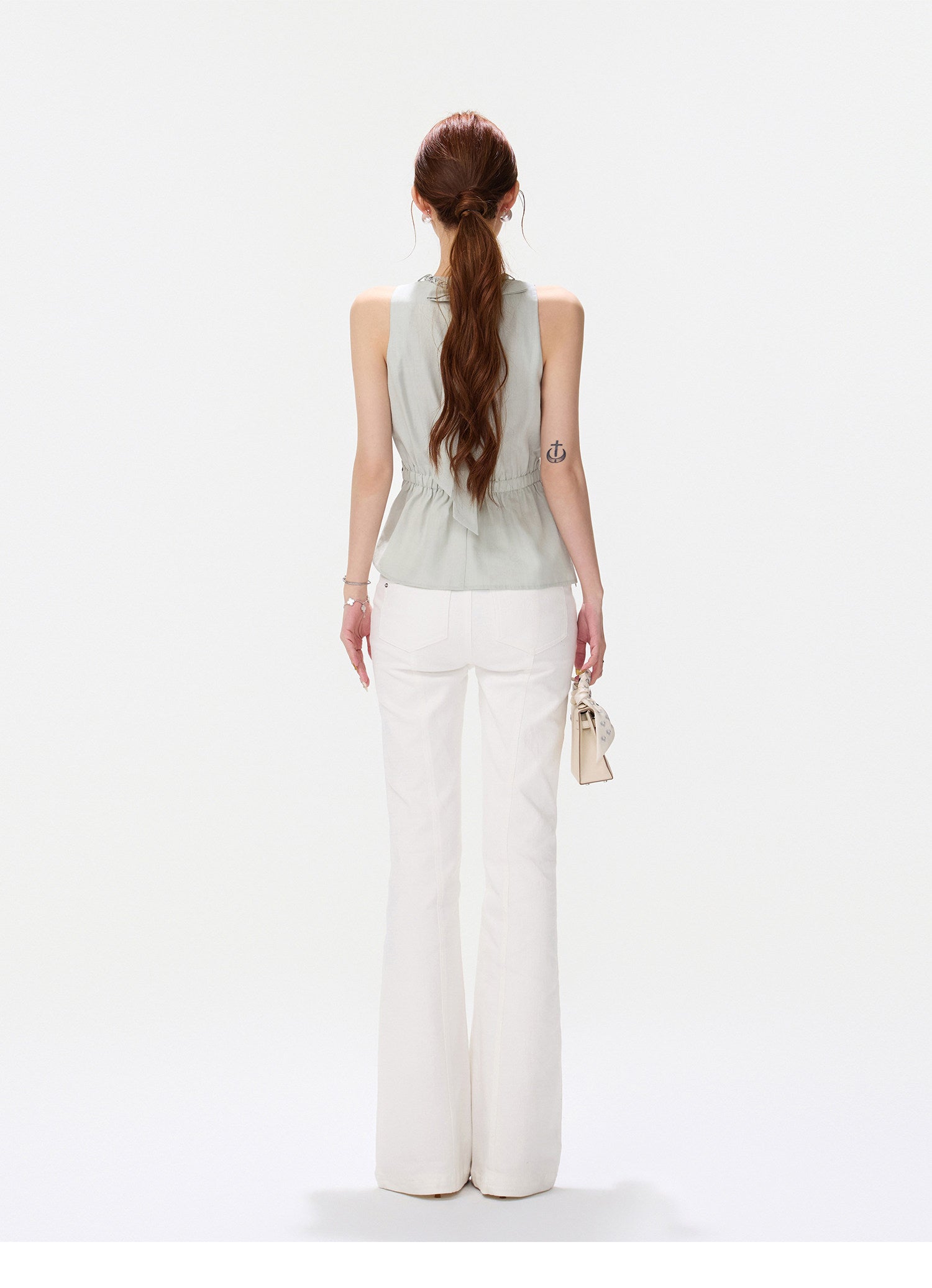 Hand-Braided Halter Waist Top