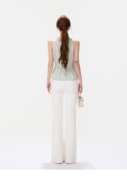 Hand-Braided Halter Waist Top