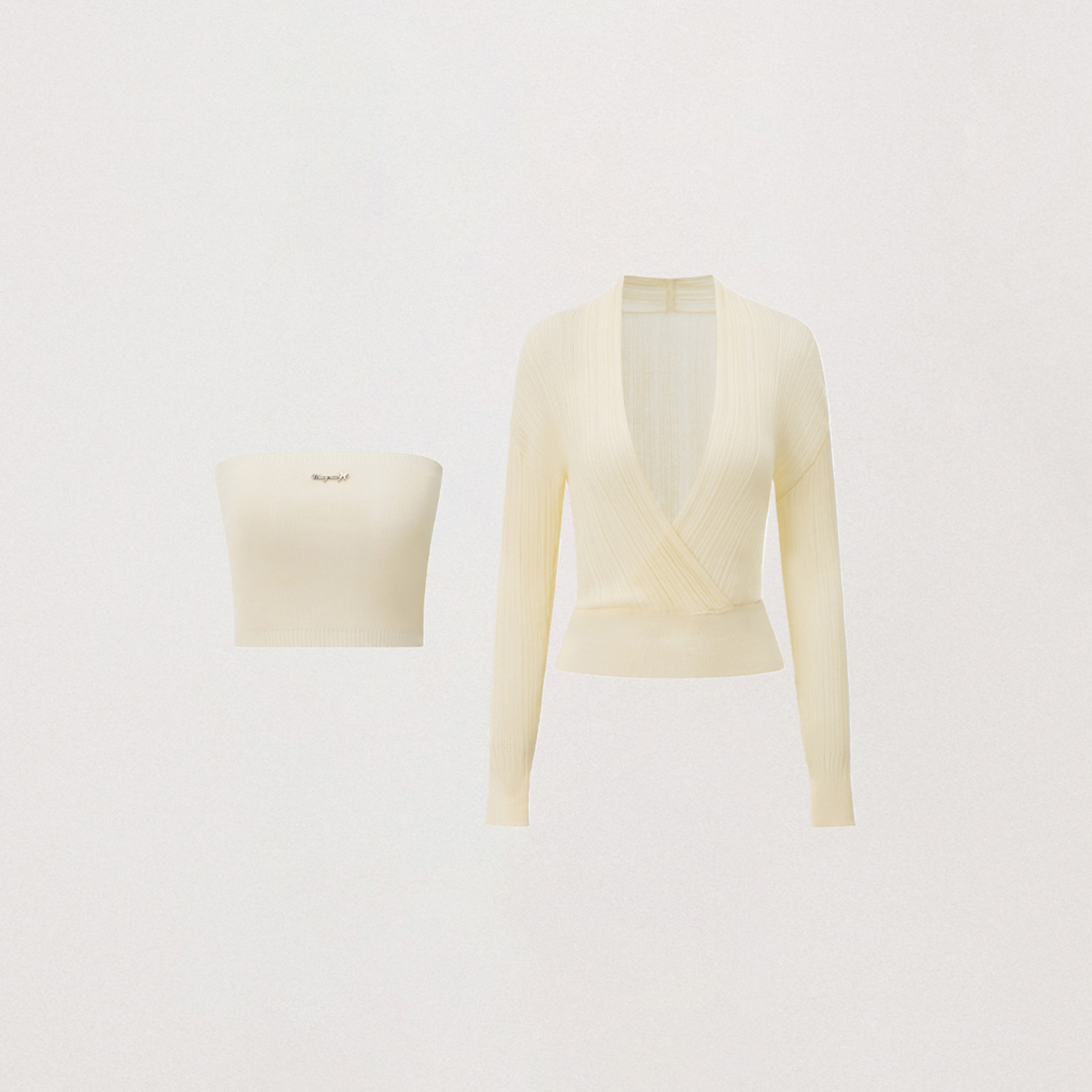Lightweight Ribbed Knit Set