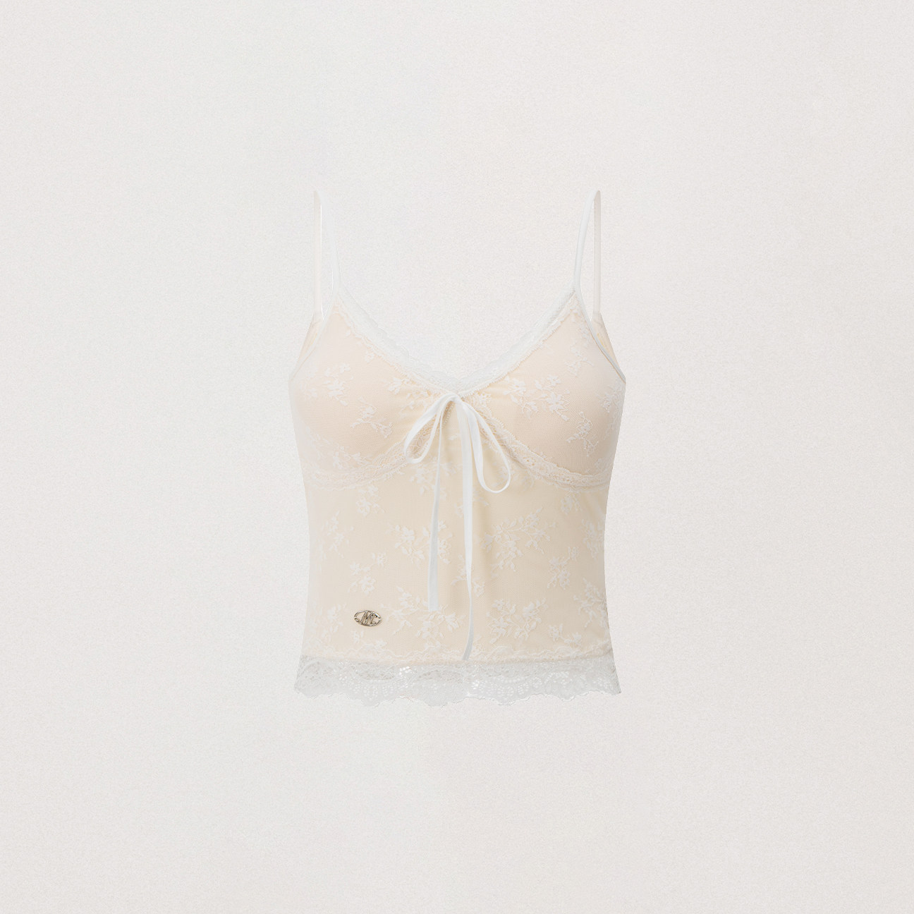 Lace Bow Jacquard Cami