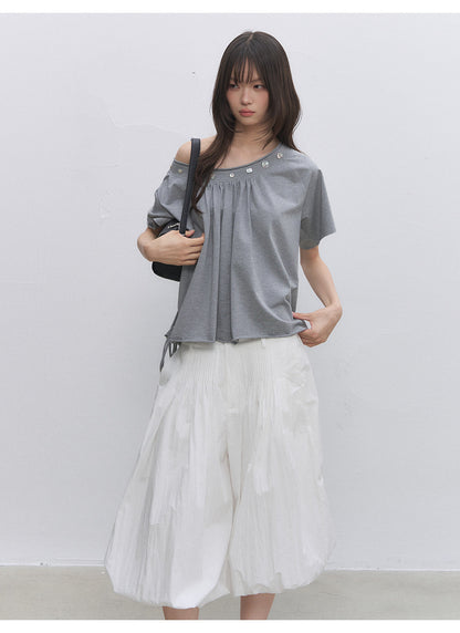 Modal Asymmetric Draped Top