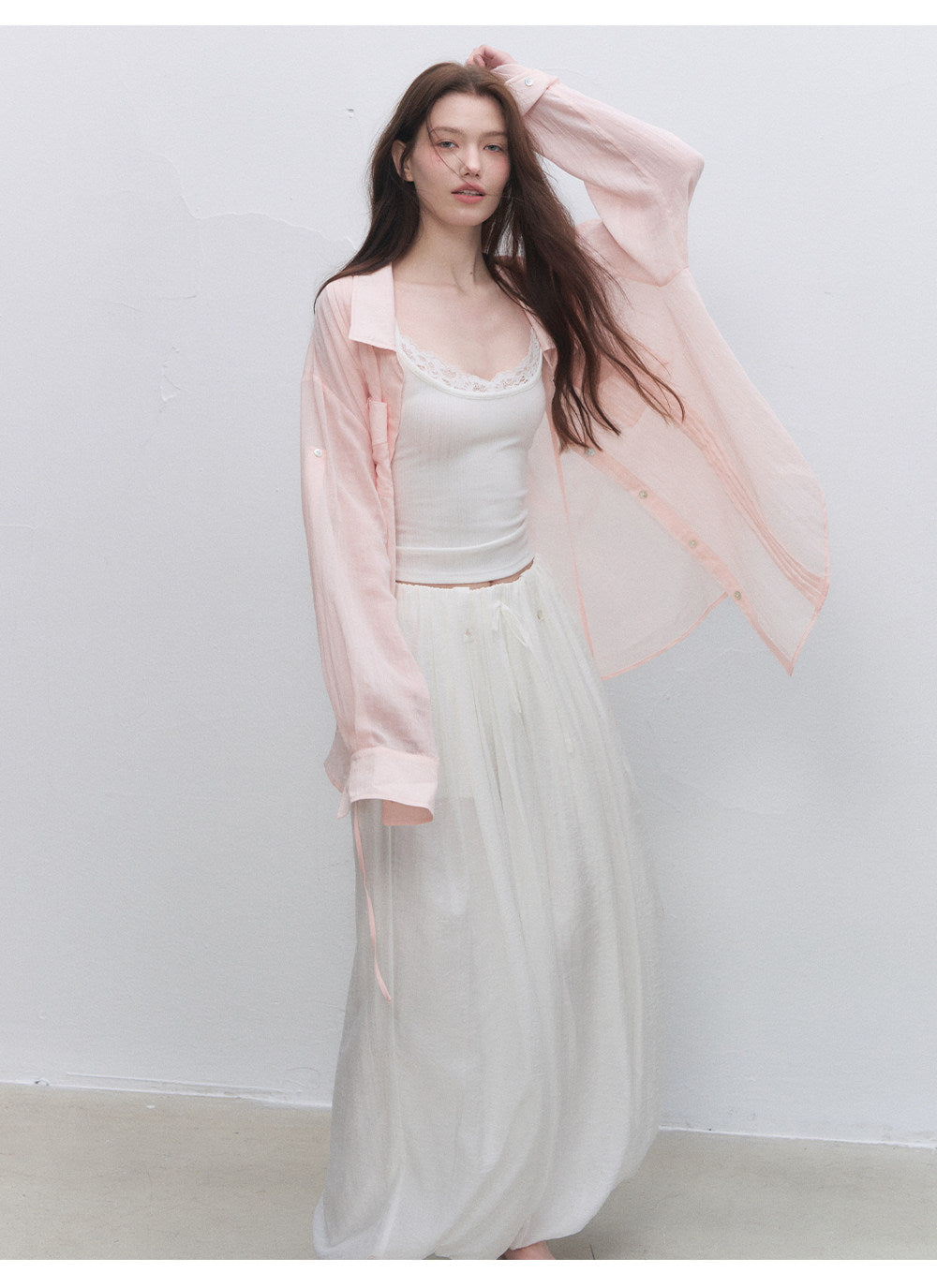 Pleated Balloon-Leg Tencel Trousers