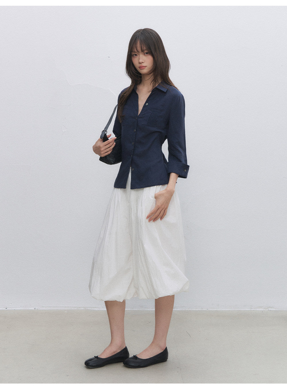 Tencel Linen Cinched Shirt