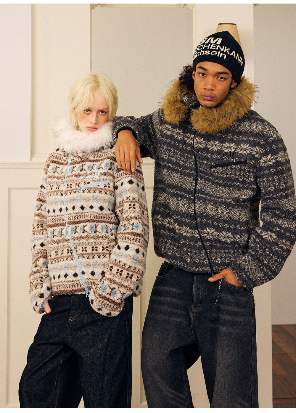 Nordic Jacquard Fleece Jacket