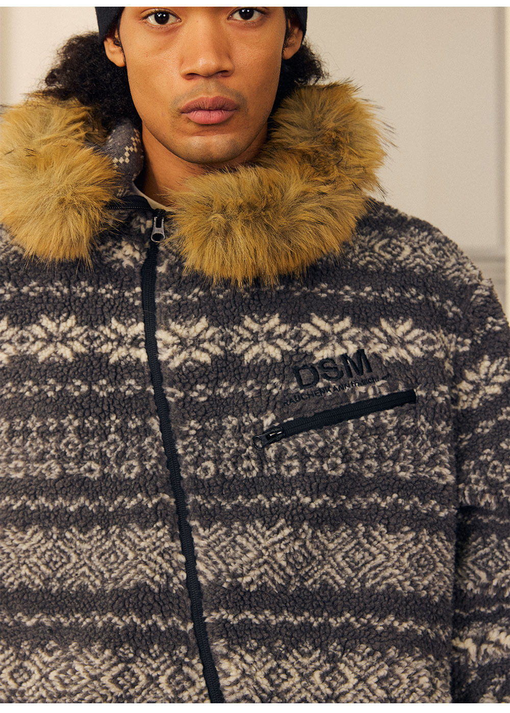 Nordic Jacquard Fleece Jacket