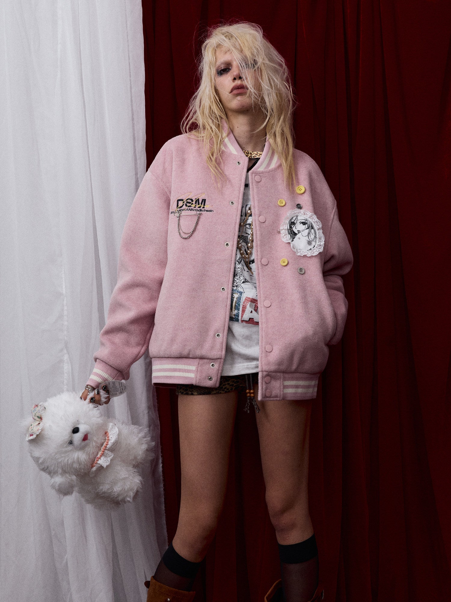 DSM X NANA Embroidered Bomber Jacket