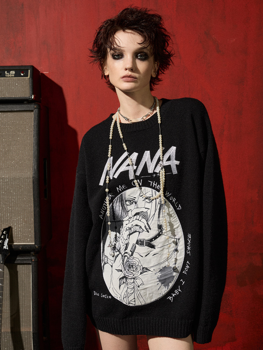 DSM X NANA Appliqué Crewneck Sweater