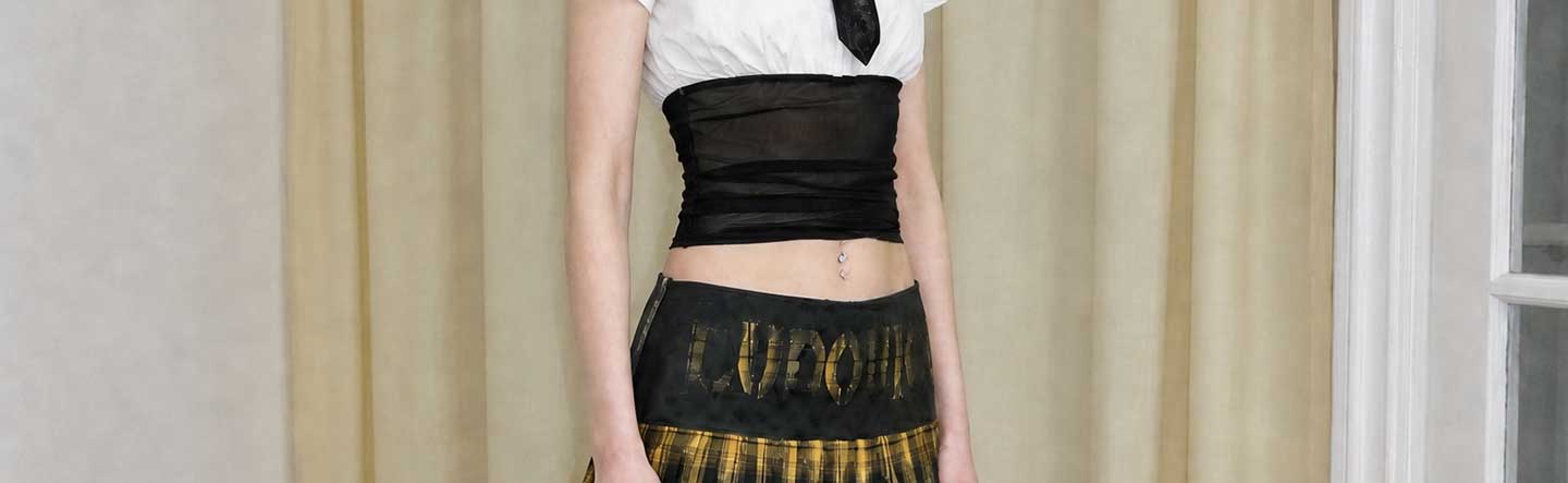 Plaid Pleated Low-Waist Mini Skirt