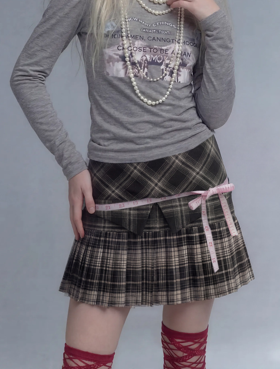 Lace Panel Fitted Long-Sleeve T-Shirt