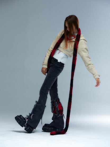 Thickened Punk Plaid Scarf