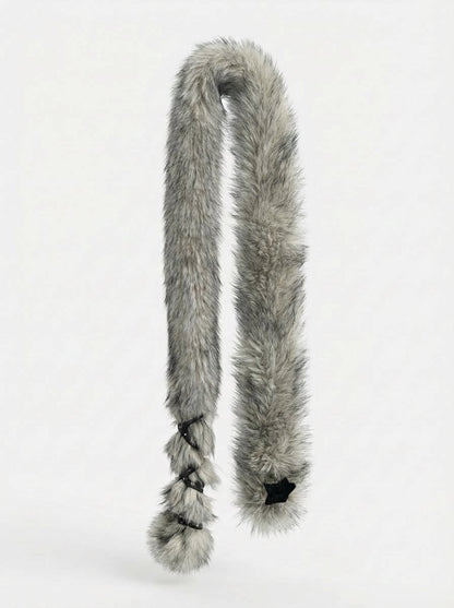 Layered Faux-Fur Statement Scarf