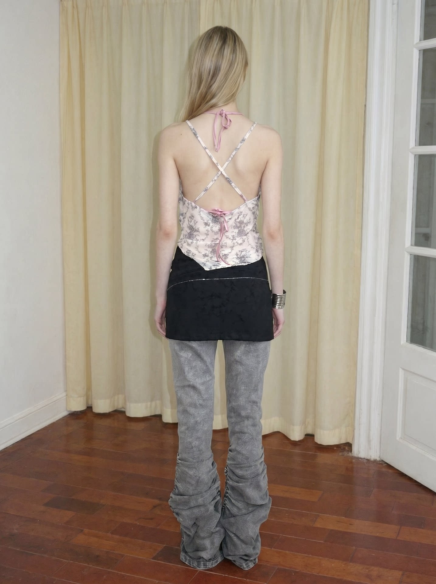 Floral Printed Fitted Camisole Dress
