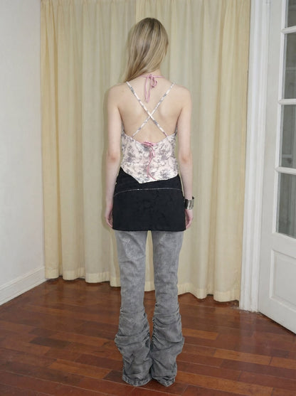 Floral Printed Fitted Camisole Dress