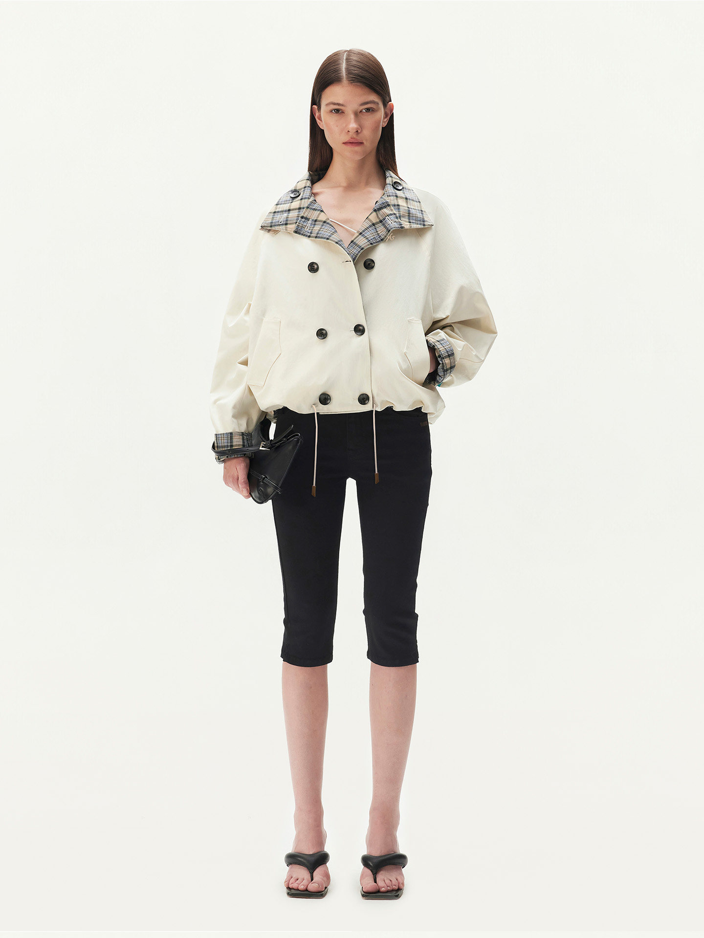 Yarn-Dyed Plaid Reversible Jacket
