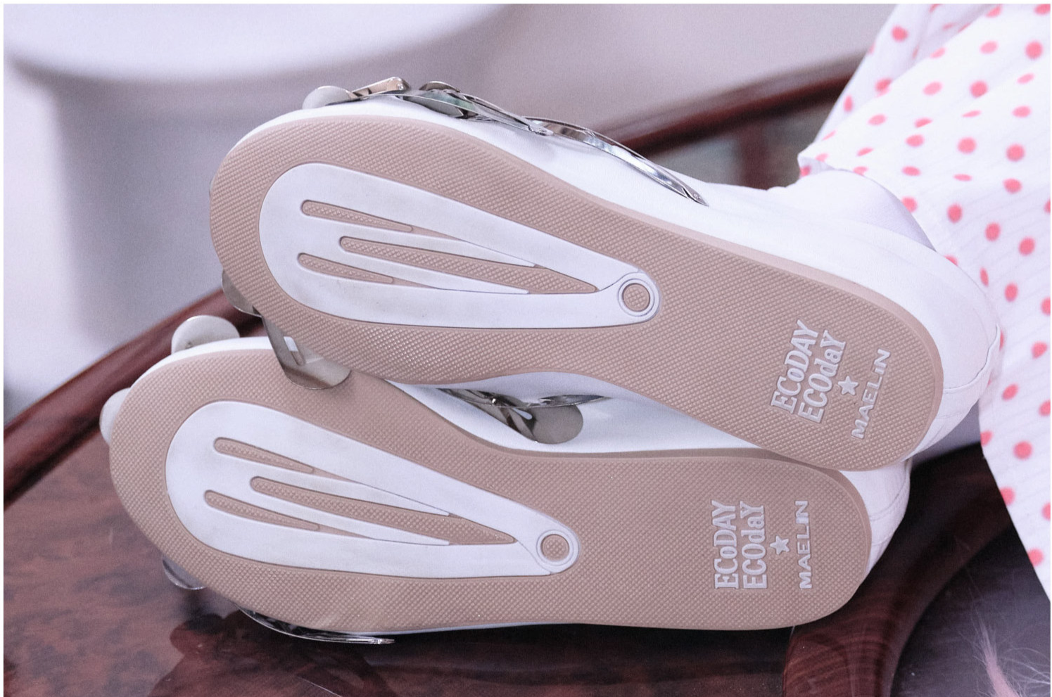 Metal Clip Ballet Flats