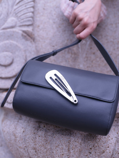 Sheep-Grain PU Flap Bag