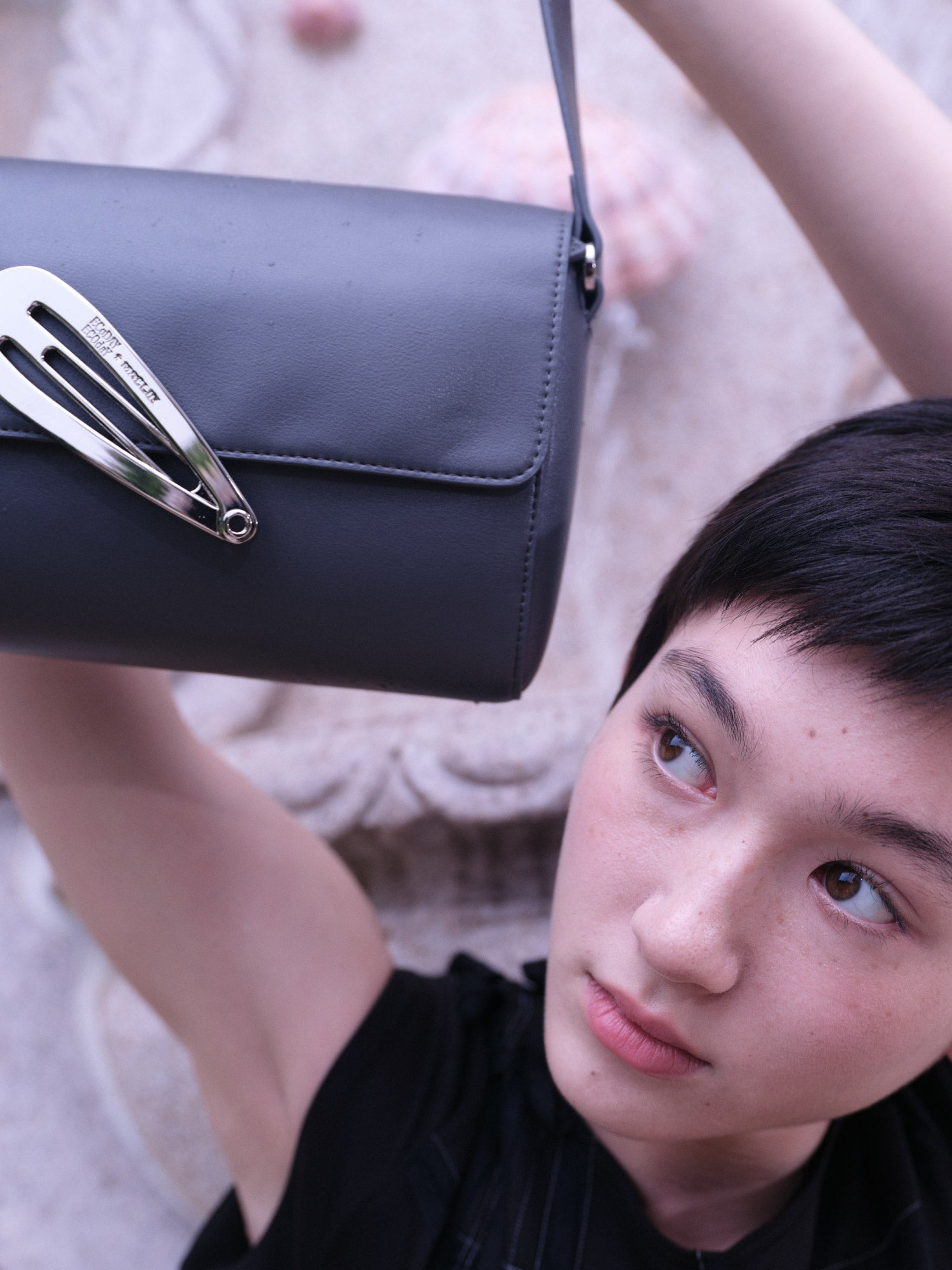 Sheep-Grain PU Flap Bag