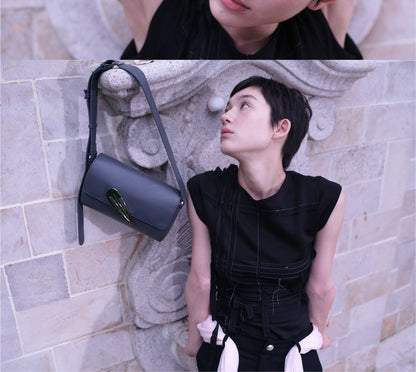 Sheep-Grain PU Flap Bag