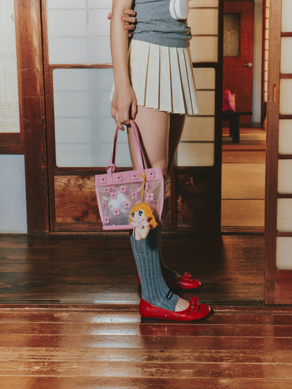 Floral Bow Ballet Flats