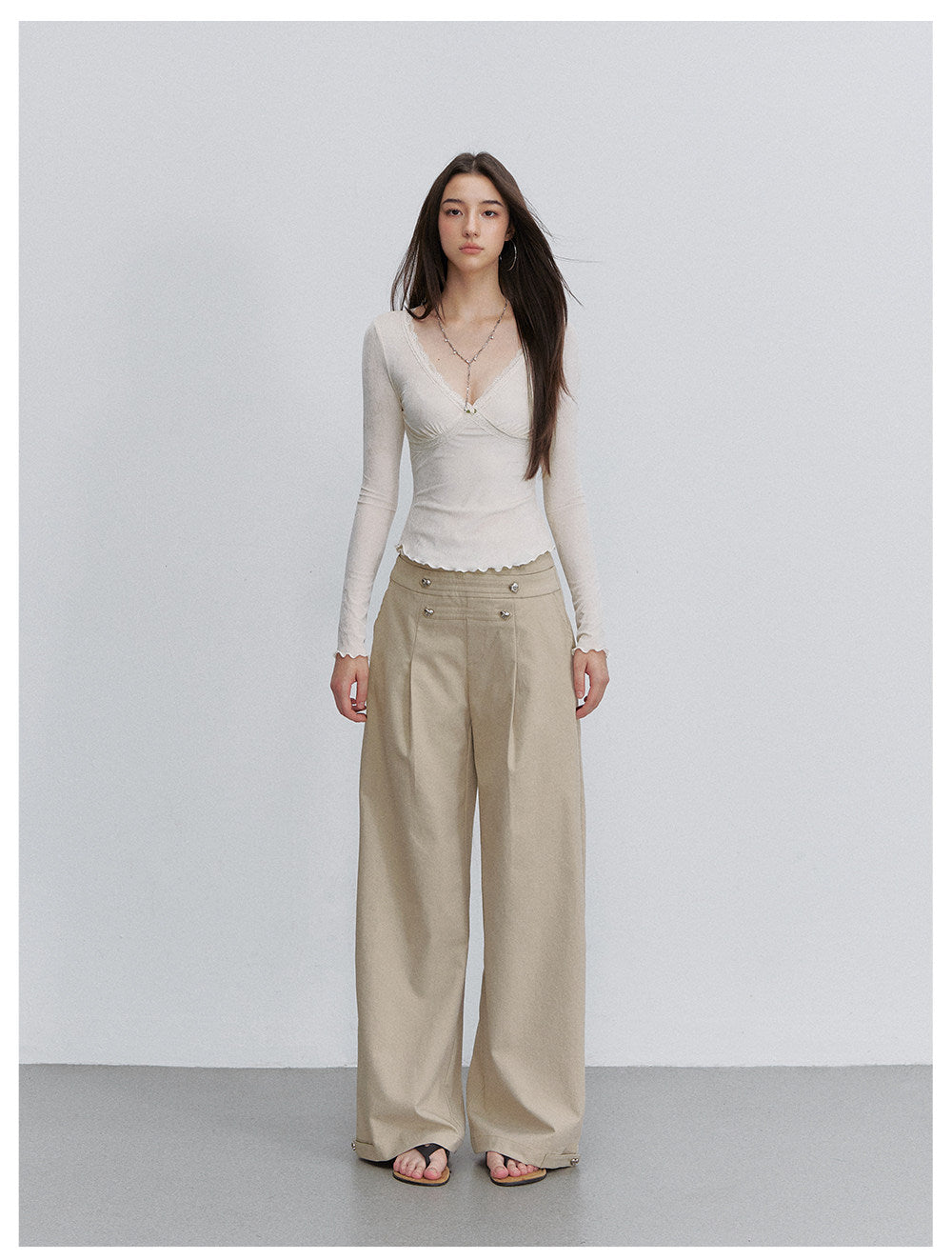Acetate Velvet Lace Top