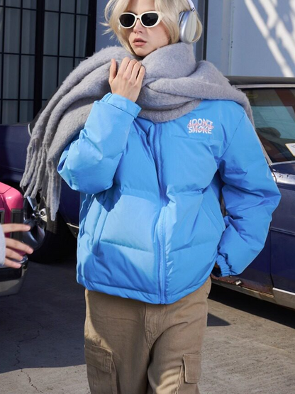 Textured 90-Down Winter Jacket