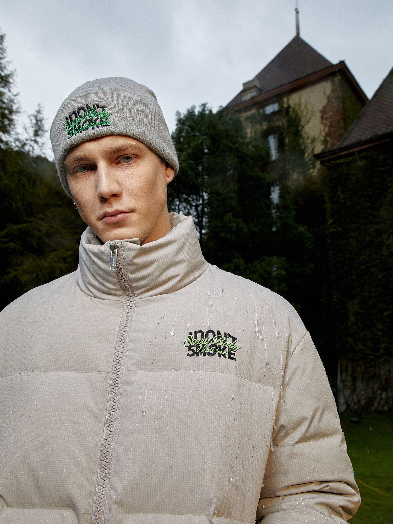Textured 90-Down Winter Jacket