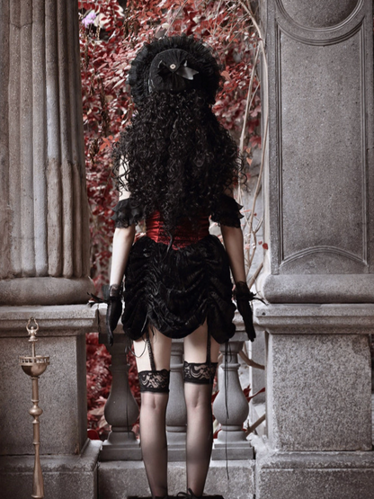 Velvet Lace Gothic Dress