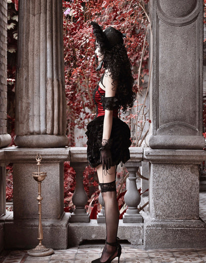 Velvet Lace Gothic Dress