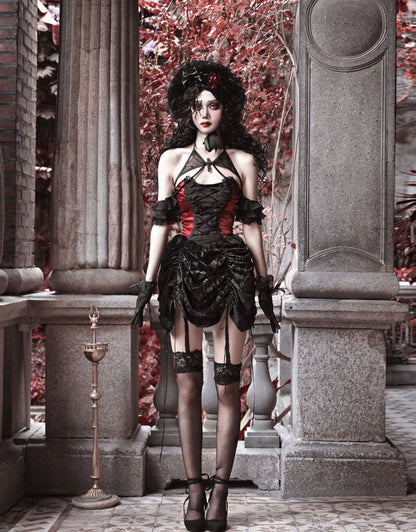Velvet Lace Gothic Dress